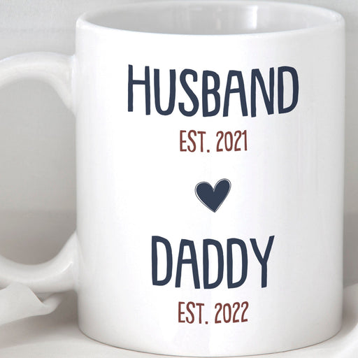 GeckoCustom Husband Daddy Est Personalized Custom Family Mug C311 11oz