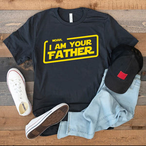 GeckoCustom I Am Your Father  Personalized Custom Father's Day Shirt H365 Premium Tee (Favorite) / P Black / S