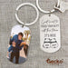 GeckoCustom I Just Want To Touch Your Butt All The Time It's Nice Couple Metal Keychain, Valentine Gift HN590