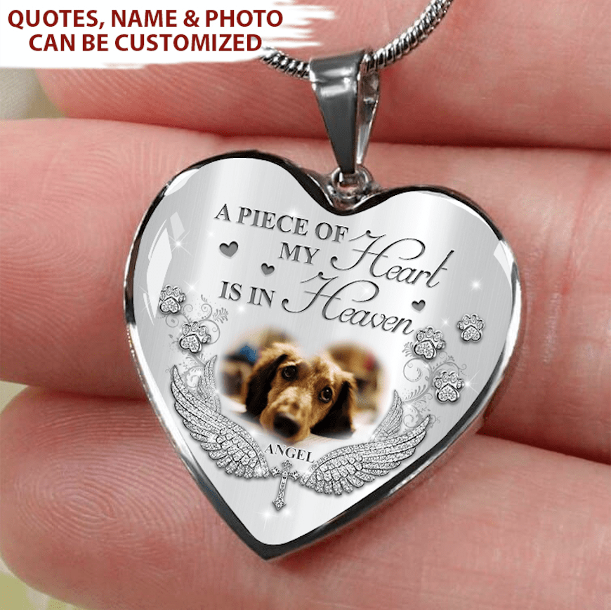 Dog memorial necklace hotsell