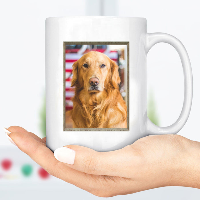 GeckoCustom I Loved You Your Whole Life, I'll Miss You The Rest of Mine Personalized Custom Photo Dog Mug H354