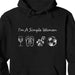 GeckoCustom I'm A Simple Woman Man Personalized Custom Soccer Shirts C508 Pullover Hoodie / Black Colour / S
