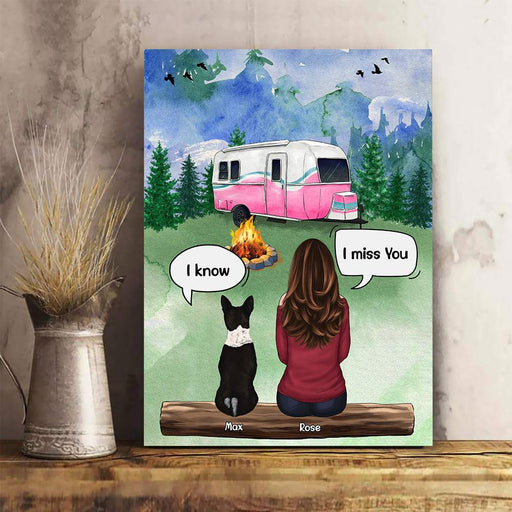 GeckoCustom I Still Talk About You Dog Canvas, Dog Lover Gift, Memorial Gifts HN590 12 x 18 Inch / Satin Finish: Cotton & Polyester