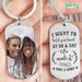 GeckoCustom I Want To Hold Your Hand At 80 & Say We Made It Valentine Couple Metal Keychain HN590 No Gift box / 1.77" x 1.06"