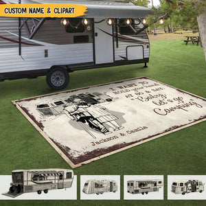 GeckoCustom I Want To Hold Your Hand Camping Patio Rug N369 HN590