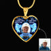 GeckoCustom I Will Carry You With Me Memorial Heart Necklace