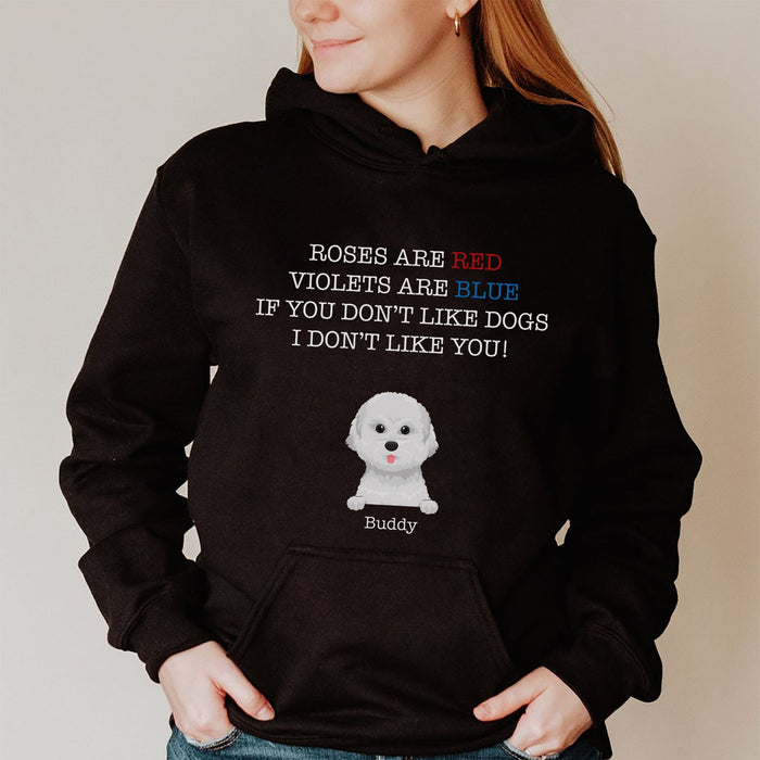 GeckoCustom If You Don't Like Dogs Funny Shirt C134 Pullover Hoodie / Black Colour / S