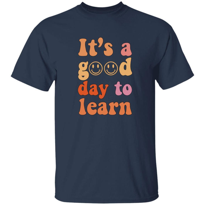 GeckoCustom Inspirational Teacher Learning Teach Love Inspire Shirt H428 2 Basic Tee / Navy / S