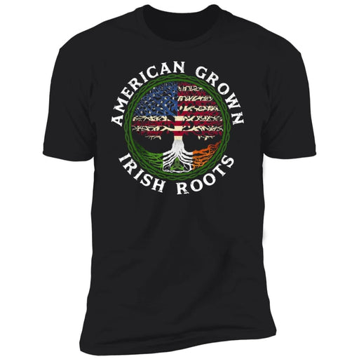 GeckoCustom irish roots american Premium Tee / Black / X-Small