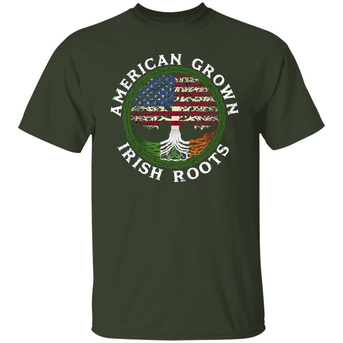 GeckoCustom irish roots american Basic Tee / Forest / S