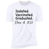 GeckoCustom isolated graduated White Senior Premium Tee / White / X-Small