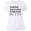 GeckoCustom isolated graduated White Senior Women Tee / White / X-Small