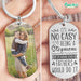 GeckoCustom It's No Easy Being A Step Mother Family Metal Keychain HN590 No Gift box / 1.77" x 1.06"