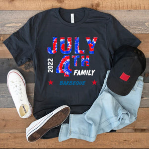 GeckoCustom July 4th Family Personalized Custom 4 Th Of July Family Shirt H381