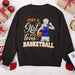 GeckoCustom Just A Girl Who Loves Basketball, Basketball Girl Shirt Sweatshirt / S Black / S