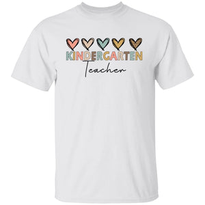 GeckoCustom Kindergarten Teacher Shirt H429 Basic Tee / White / S