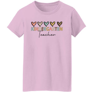 GeckoCustom Kindergarten Teacher Shirt H429 Women T-shirt / Light Pink / S