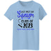 GeckoCustom Last First Day Senior Class of 2023 Not Crying You're Crying Shirt Women Tee / Light Blue / S