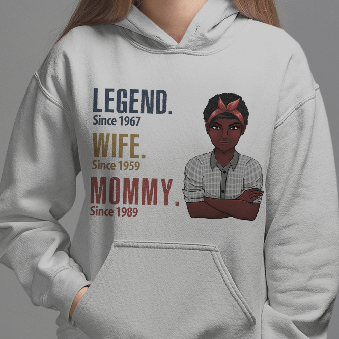 GeckoCustom Legend Wife Grandma Since Years T Shirt