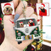 GeckoCustom License Plate Xmas Van Dog Camping Acrylic Keychain, Dog Lover Gift HN590