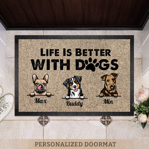 Welcome Personalized Dog Doormat DM-PT185 — CUSTOMA2Z