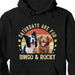 GeckoCustom Life Is Good My Dog Makes It Better Personalized Custom Photo Dog Shirt Dark C467 Pullover Hoodie / Black Colour / S