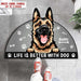 GeckoCustom Like Is Better With Dog Doormat Shape N369 HN590
