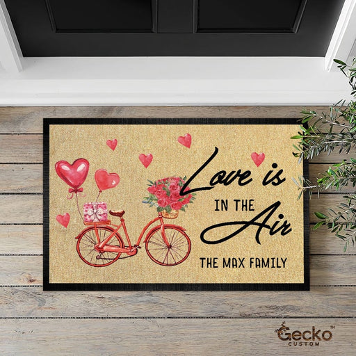 GeckoCustom Love Is In The Air Couple Doormat HN590