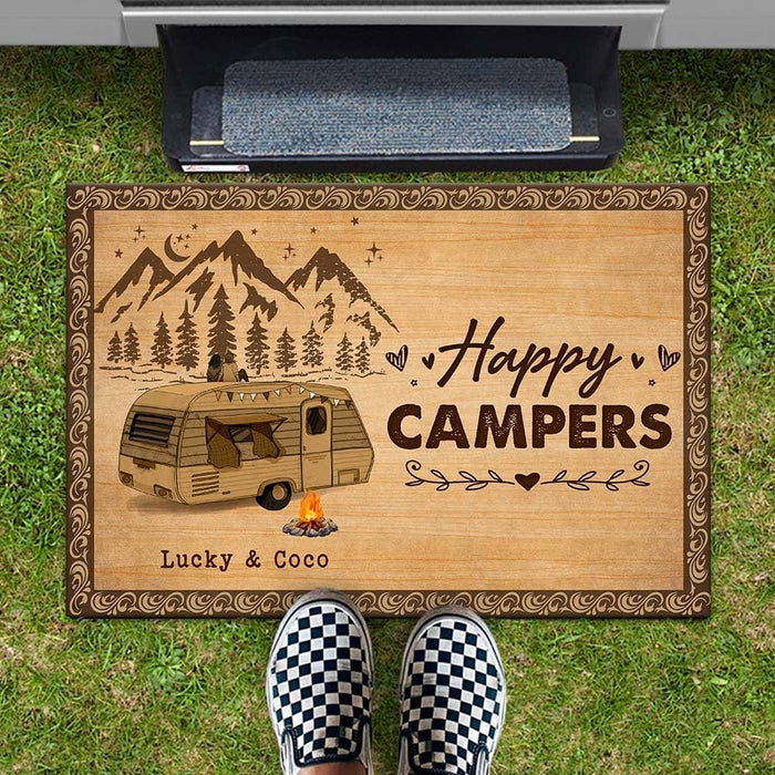 GeckoCustom Love Is To Stay Together Couple Camping Doormat HN590