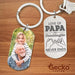 GeckoCustom Love Of Papa And Grand Daughter Metal Keychain HN590