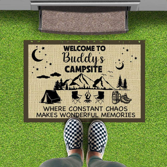 Welcome To Our Campsite Camping Doormat K228 HN590 — GeckoCustom