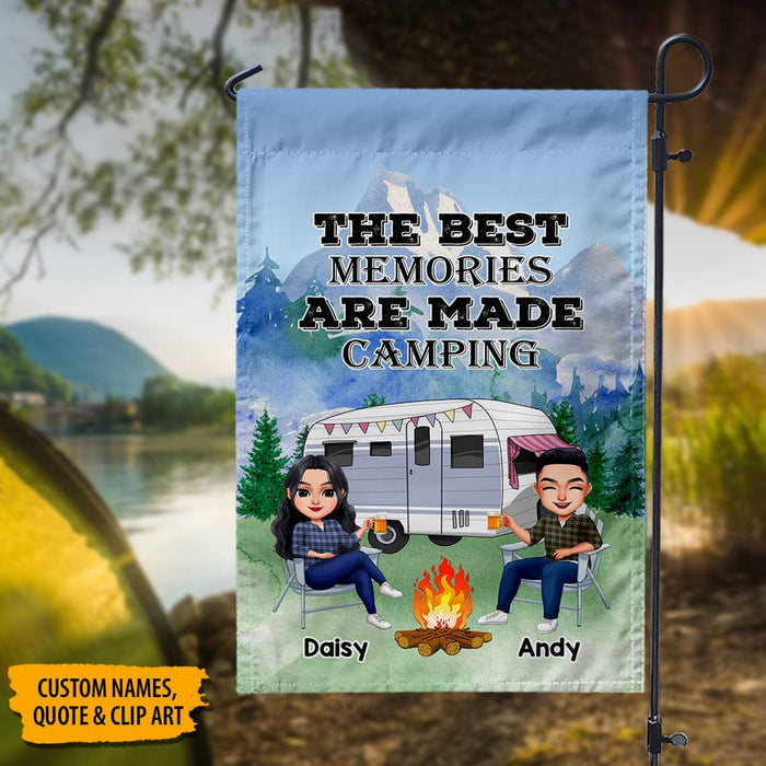 GeckoCustom Making Memories One Campsite At A Time Camping Garden Flag K228 HN590