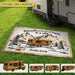 GeckoCustom Making Memories One Campsite At A Time Camping Patio Rug N369 HN590