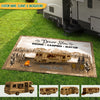 GeckoCustom Making Memories One Campsite At A Time Camping Patio Rug N369 HN590