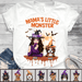 GeckoCustom Mama's Little Monster Dog T-shirt, Dog Lover Gift, Halloween Gift, Custom Dog HN590 Basic Tee / White / S
