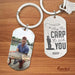 GeckoCustom May The Carp Be With You Fishing Outdoor Metal Keychain HN590