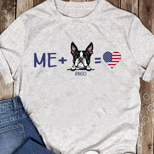 GeckoCustom Me And My Dog Personalized Custom Dog Bright Shirt C383 Basic Tee / White / S
