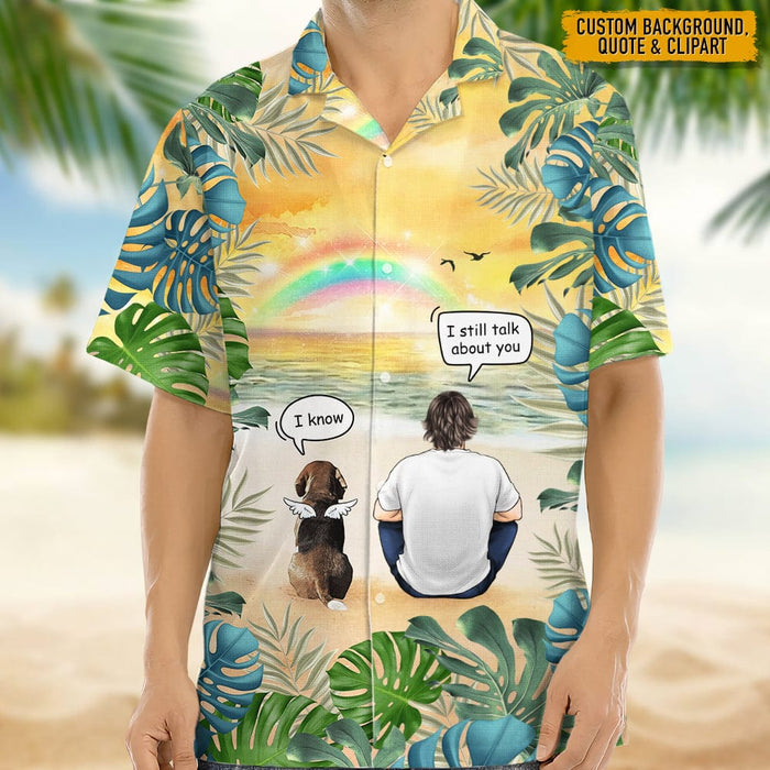 GeckoCustom Memorial hawaiian men shirt, Personalized Gift for Dog Lovers N369 HN590