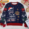 GeckoCustom Meowy Catmas To The World Cat AOP Sweatshirt N304 HN590