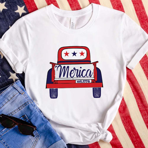 GeckoCustom Merica Car American Shirt, HN590