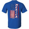 GeckoCustom Merica Distressed American Flag 4th of July H375 Basic Tee / Royal / S