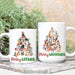 GeckoCustom Merry Catmas Woofmas Cat Dog Coffee Mug HN590 11 oz / Gloss Ceramic / White