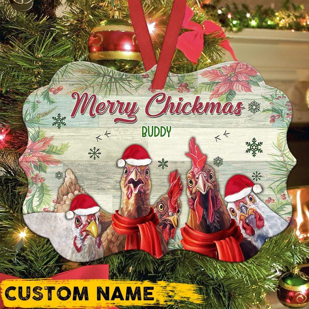 Personalized Chicken Memorial Ornament, Custom Chicken Memorial