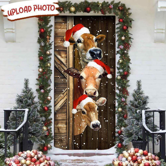 GeckoCustom Merry Christmas Dog Door Cover HN590 36 x 80 Inches