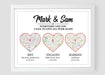 GeckoCustom Met Engaged Married Wedding Gift Picture Frame, HN590