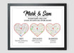 GeckoCustom Met Engaged Married Wedding Gift Picture Frame, HN590