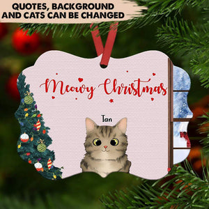 GeckoCustom Mewy Catmas Cat Ornament, Cat Lover Gift, Christmas Gift, Christmas Ornament HN590 One Size / MDF