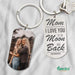 GeckoCustom Mom I Love You To The Moon And Back Family Metal Keychain HN590