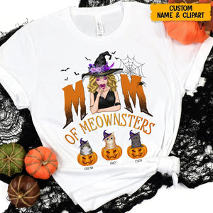 GeckoCustom Mom of Meownsters Cat Shirt N304 HN590