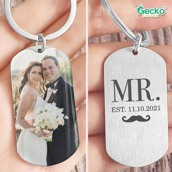 GeckoCustom Personalized Couple Gifts 2024, Together Is My Favorite Place Couple Metal Keychain , with Gift Box (Favorite)